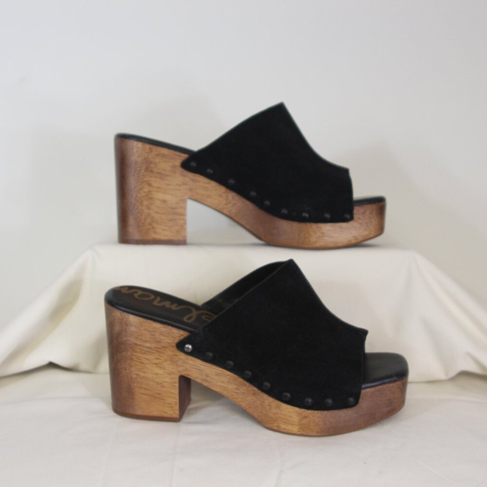 Sam Edelman Josslyn Suede Clog Wedge Sandals Size 9 Boho